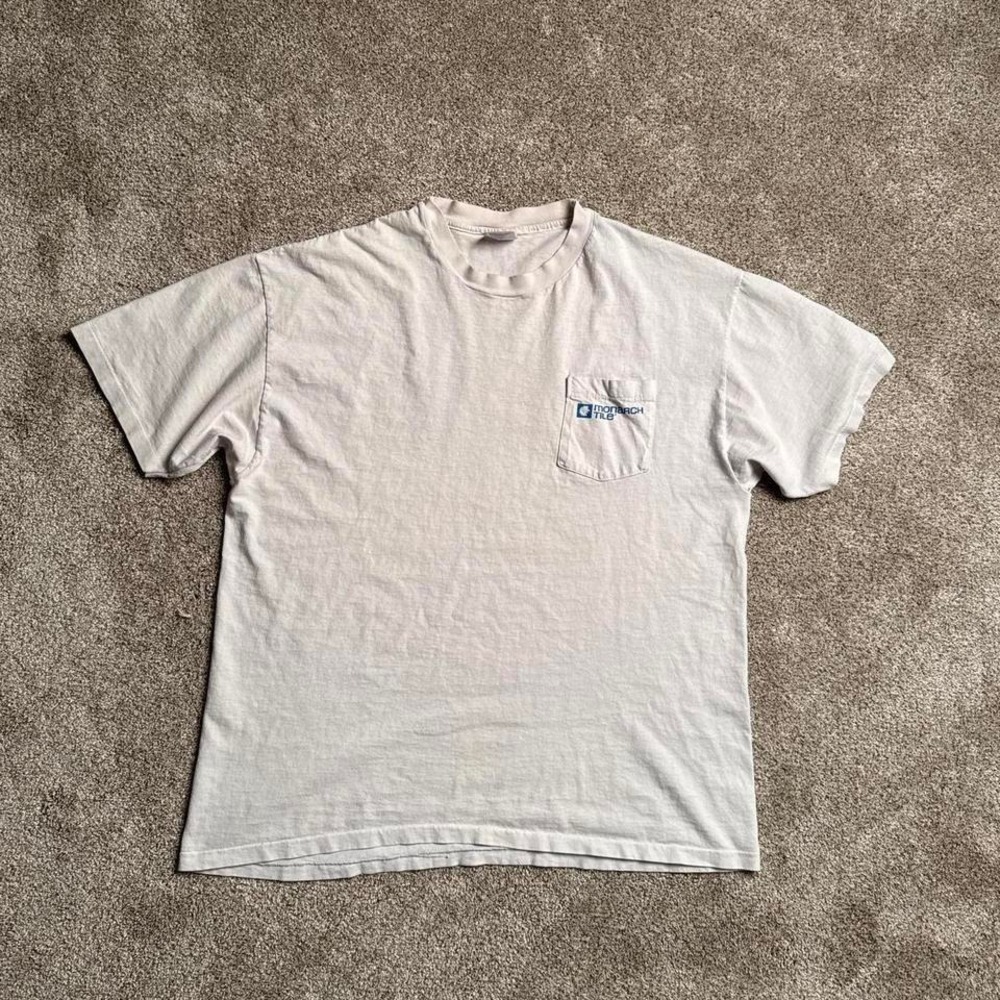 VINTAGE HANES HEAVYWEIGHT "MONARCH TILE" GRAPHIC TEE